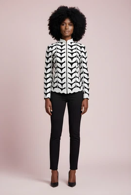 Jaqueta de couro feminina feminina de couro jaqueta feminina de couro todas as cores - Imagem 1 de 4