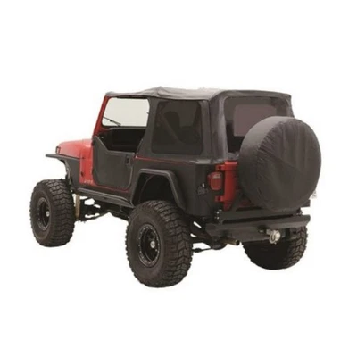For Jeep Wrangler (YJ) 1990-1995 Soft Top | Black Denim | With Tinted Windows - Image 1 of 3