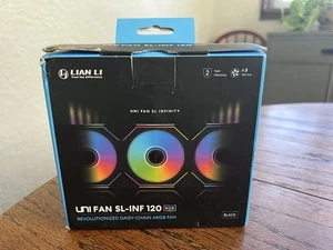 LIAN LI UNI Ventilateur SL-INF 120 RGB Révolutionized Daisy Chain ARGB 3-Pack NEUF - Photo 1/4