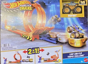 Hot Wheels Monster Truck 50th Edition Bigfoot Sealed Stunt Loop  Collectible - Picture 1 of 11
