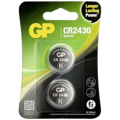 2x GP CR2430 Lithium Knopfzellen (2 Stück) - Bild 1 von 2