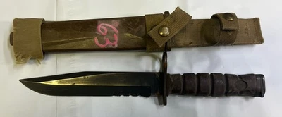 Us GI USMC Issued Military Ontario Knife Co OKC 3S Bayonet Combat  W Sheath vg - Image 1 of 4