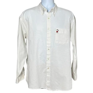Camicia vintage Snoopy and Friends Oxford Joe Cool Snoopy bianca taglia 17,5 34/35 - Foto 1 di 11