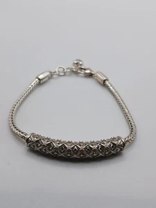 Brighton Life's Journy Clear Crystal Silver Plated Bracelet. So Pretty  New - Picture 1 of 8