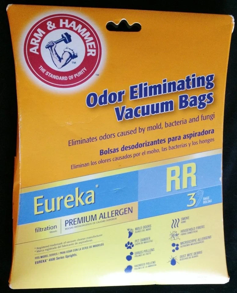 Arm Hammer Eureka Vacuum Cleaner Bags 2 in Pkg 4800 Series Upright Odor NEW - Image 1 of 2