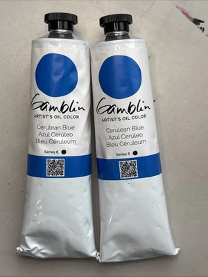 Gamblin Artist’s Oil Color Cerulean Blue, Series 6, 150 ml. Tubes  - Image 1 of 4