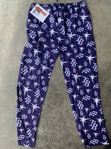 Tampa Bay Rays Pajama Pants - Glow in Dark!! NWT - XL Cover