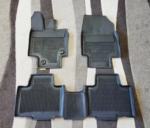 2020-2024 TOYOTA HIGHLANDER Black All Weather Floor Mat Set OEM Free Shipping - Bild 1 von 9