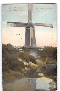 Postal Dutch Windmill Golden Gate Park San Francisco CA 1915 - Imagen 1 de 2