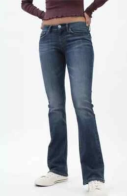Aeropostale Jeans Feminino 4 Short 28x29 Chelsea Boot Cintura Baixa Slim Fit Novo com etiquetas - Imagem 1 de 4