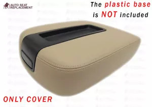 2007-2014 GMC Yukon Sierra Center Console Lid Cover Tan-Only cover-No plastic - Picture 1 of 12