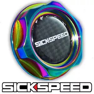 NEO CHROME BILLET ALUMINUM ENGINE VALVE COVER OIL FILLER CAP FOR SUBARU WRX STI - Bild 1 von 1