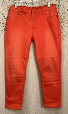 Simply Vera-Vera Wang Women's Coral Skinny Ankle Cropped Pants Size 6 (32"x25") - Image 1 of 4