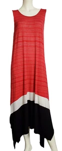 DKNY Multicolor Midi/Long Striped Sleeveless Dress - Medium - Picture 1 of 4