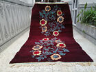 Handmade Vintage Moroccan Azilal Rug Berber Tribal Rug Wool Carpet 4.46 x 7.5 ft