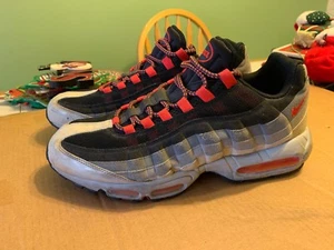 Rare🔥 Nike Air Max 95 Black Hot Red Neutral Gray Sz 13 609048-065 Infrared Used - Picture 1 of 6