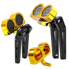 10.0" Gold Black Handlebar Risers Fits for Harley 15-23 Touring Road Glide ST