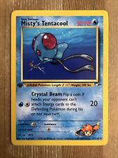 Misty's Tentacool 57/132 1st Edition Uncommon Card Pokemon Gym Heroes NM