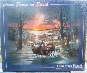 NEW SEALED VERMONT CHRISTMAS COMPANY 1000 PIECE JIGSAW-PEACE ON EARTH - Picture 1 of 2