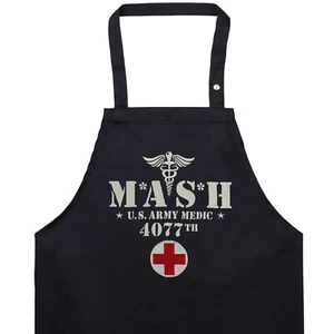 Schürze Grillschürze für Männer: MASH U.S. Army Medic 4077 Barbecue Kochschürze - Picture 1 of 11