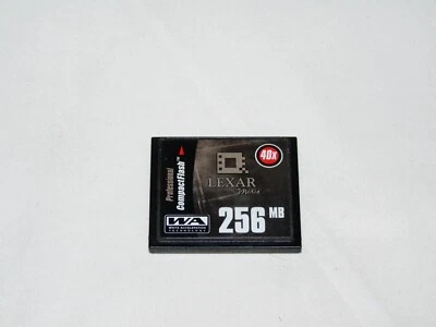 Lexar Media 40x 256MB CF Compact Flash Memory Card For DSLR Cameras - Image 1 of 2