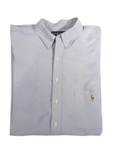 Ralph Lauren Mens Classic Fit Iconic Oxford Blue Polo Shirt 2XLT TALL - Picture 1 of 8
