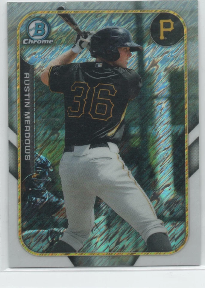 2015 Bowman Chrome Mini Farm's Finest FFM-AM Austin Meadows TAMPA BAY RAYS 32 - Image 1 of 1