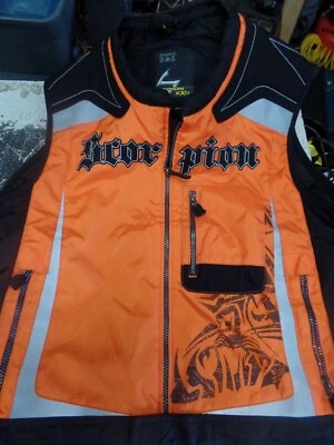 Scorpion EXO Motorcycle Vest Mens S-L Water Resistant Exo Orange/Black - Image 1 of 4