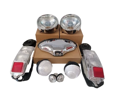 KIT FANALERIA FIAT 500 EPOCA (COPPIA FARI ANT+POST+POSIZ.+FRECCE+LUCE TARGA PL.) - Immagine 1 di 4