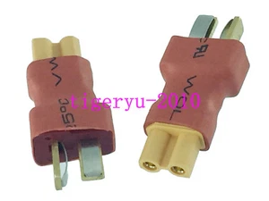 1pce T-Plug Deans Male to XT30 XT-30 Female No Wire adapter connector for RC - Picture 1 of 4