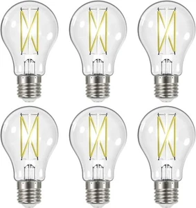 Satco 12416 - 8 Watt LED Light Bulbs - Medium Base - 3500K - 120 Volt (6 pack) - Picture 1 of 6