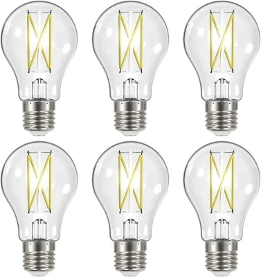 Satco 12416 - 8 Watt LED Light Bulbs - Medium Base - 3500K - 120 Volt (6 pack) - Image 1 of 4