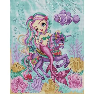 Out of Stock Diamond Art Club Kit Deep Sea Beauties - Stunning Mermaid NIB - Picture 1 of 11