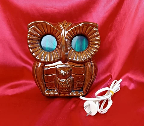 Nixie Tube Clock Retro Vintage OWL USSR Alarm Rare Electronic Soviet Wall Bird Cover