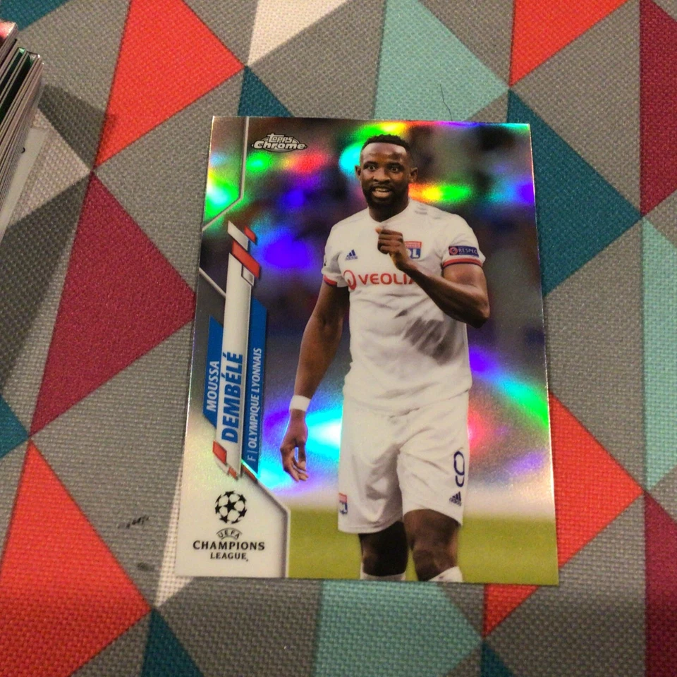 Moussa Dembele Lyonnais #98 Refractor 2019-20 Topps Chrome UEFA Champions League - Image 1 of 1