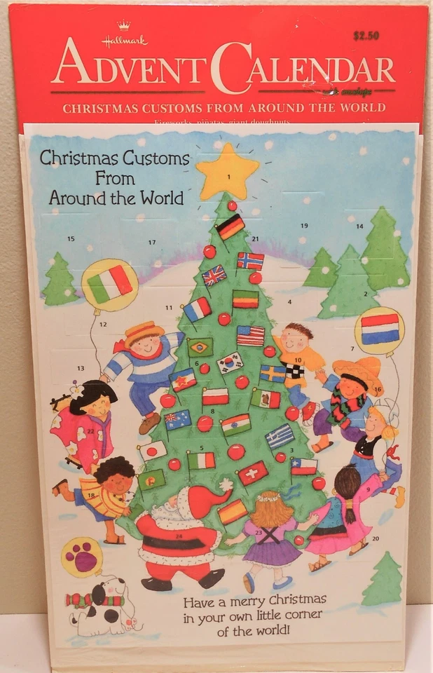 NIP Hallmark Advent Calendar UNUSED Countdown  to Christmas 8"x11" With Envelope - Image 1 of 1