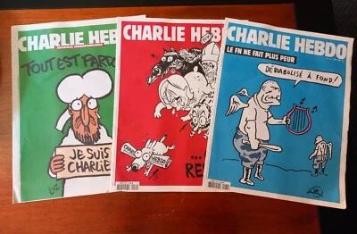 Charlie hebdo 1178/1179/1180 - "Tout est Pardonné"  Janv. 2015 - Neufs non pliés - Photo 1/3