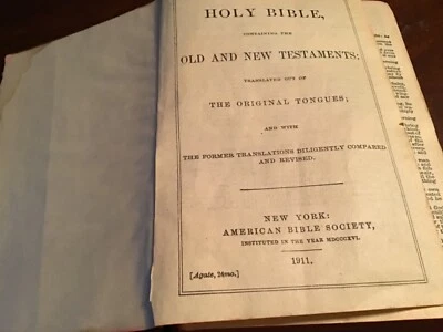 Small Book 1911, Holy Bible - Image 1 of 3