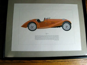 Vintage Framed 1.5L 1934 - 1936 Squire Art Print, German Text, Hans Muth - Picture 1 of 3