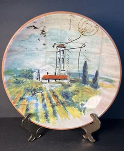 Williams Sonoma 2008 Marc Lacaze Paysage 14" Serving Bowl Signed Made In Italy - Picture 1 of 9