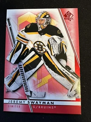 Jeremy Swayman 2022-23 SP Authentic Limited Red #49 Boston Bruins - Image 1 of 2