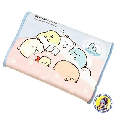 MORIPiLO Sumikko Gurashi Junior Soft Low-Rebound Pillow Blue 35x25x5cm - Image 1 of 4