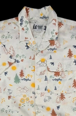 Marmot Shirt Muir Camp Novelty Short Sleeve Button Up Mens Medium New Trail Mix - Image 1 of 4