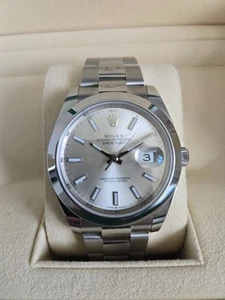 Rolex DateJust 41 126300 - 2020 Silver Dial Oyster Full Set Pristine Condition - Picture 1 of 13