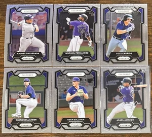 2024 Panini Prizm Colorado Rockies Team Set 6 Cards Chase Dollander 1st Rounder - Bild 1 von 7