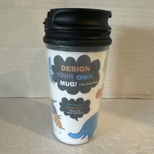 Design Color Your Own Travel Mug Cup 11.5 oz. - DIY - NEW - Picture 1 of 6