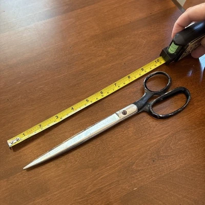 Clauss Scissors ✂️ #3760 RP Black Handle 10" Made in USA - Image 1 of 4