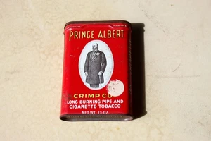 Vintage EMPTY Prince Albert Tin Can Crimp Cut Tobacco 1.5 Oz - Picture 1 of 7
