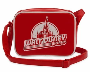 Walt Disney World Airliner Crossbody Bag Red White Preowned - Picture 1 of 10
