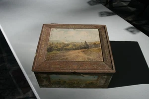 Vintage Keksdose Buche-Nuss Canajoharie NY Mohawk Valley - Bild 1 von 7
